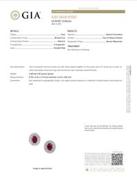 UNHEATED BURMESE RUBY AND DIAMOND EARRINGS