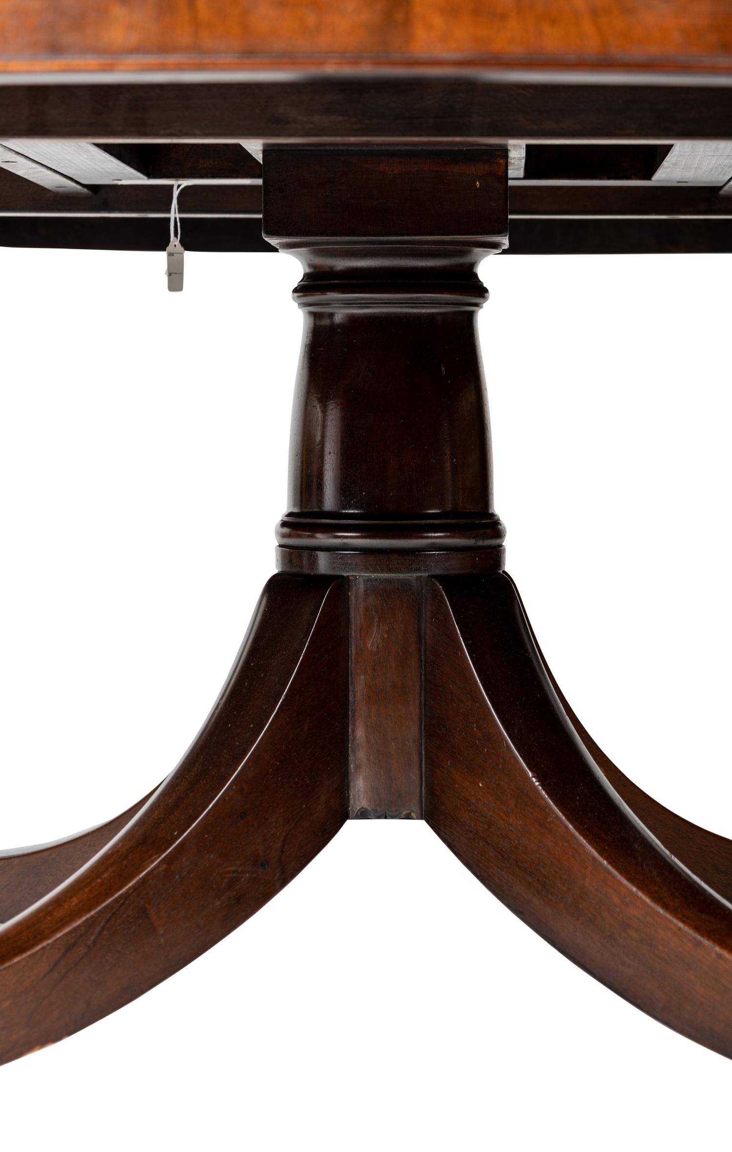 A Regency Style Mahogany Circular Dining Table