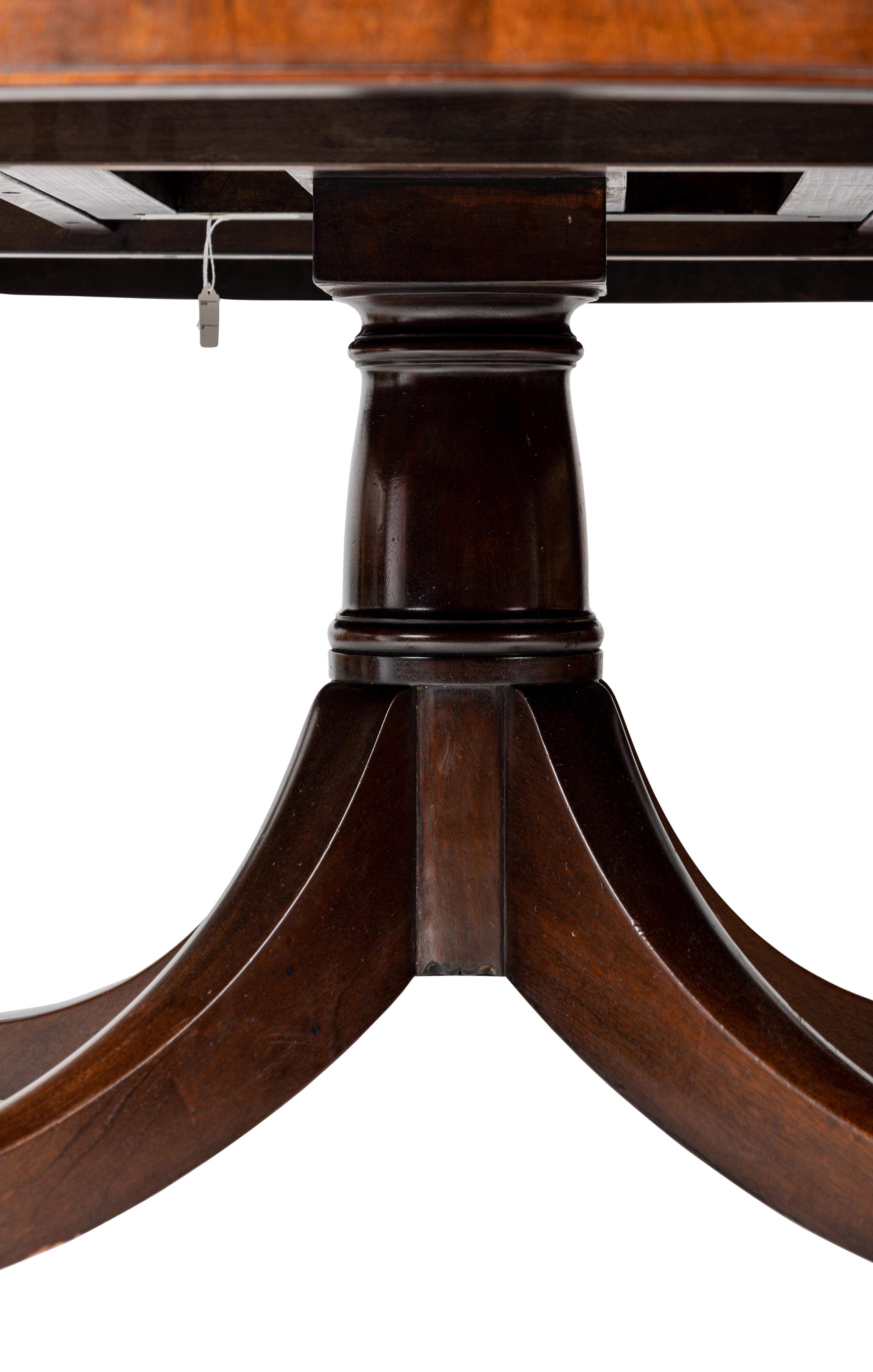 A Regency Style Mahogany Circular Dining Table