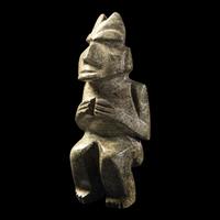 A Mezcala Greenstone Seated Figure