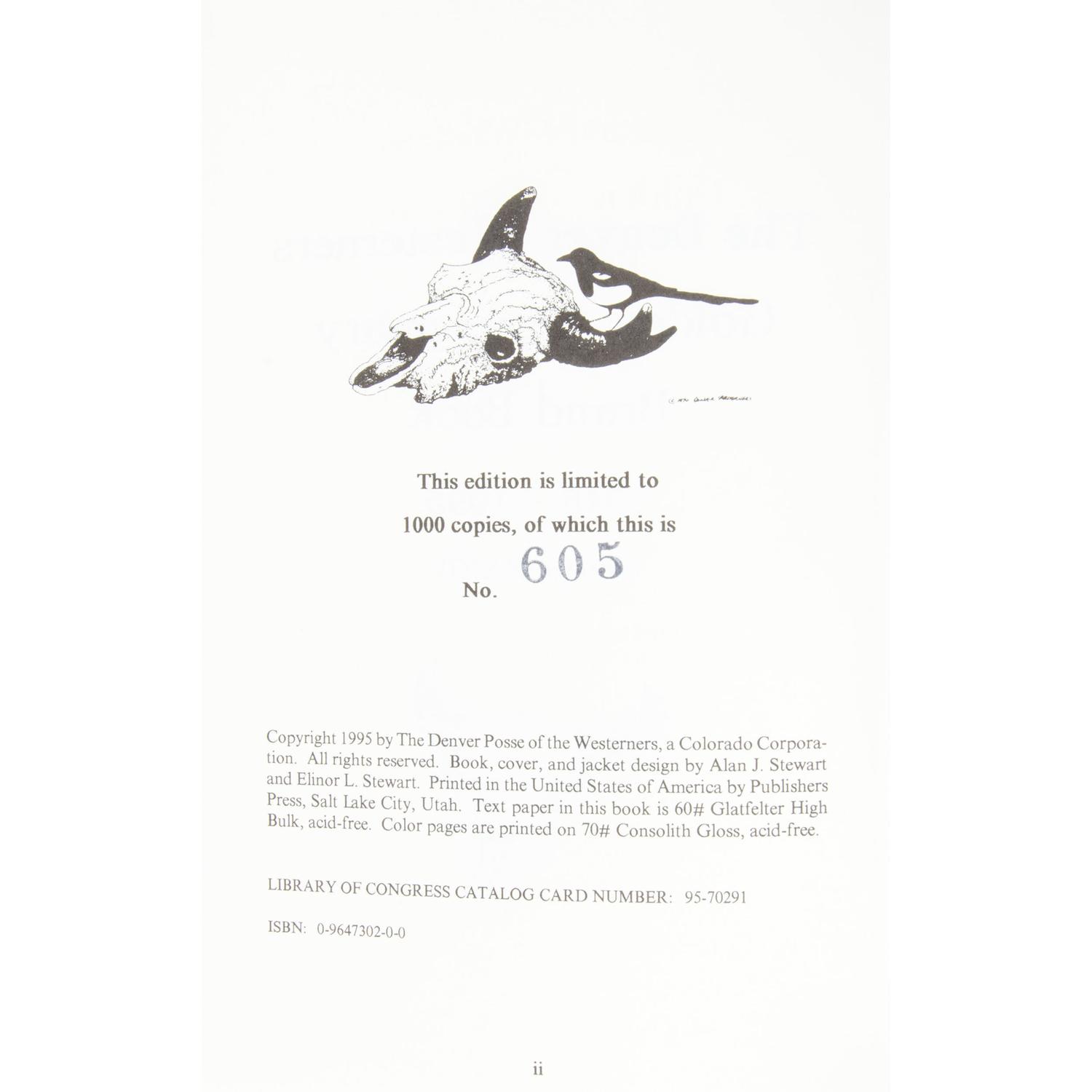 [WESTERN AMERICANA]. The Westerners Denver Posse Brand Book. Denver, CO: The Westerners, 1945-1974.