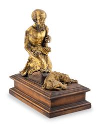A Gilt-Bronze Group of St. Jerome