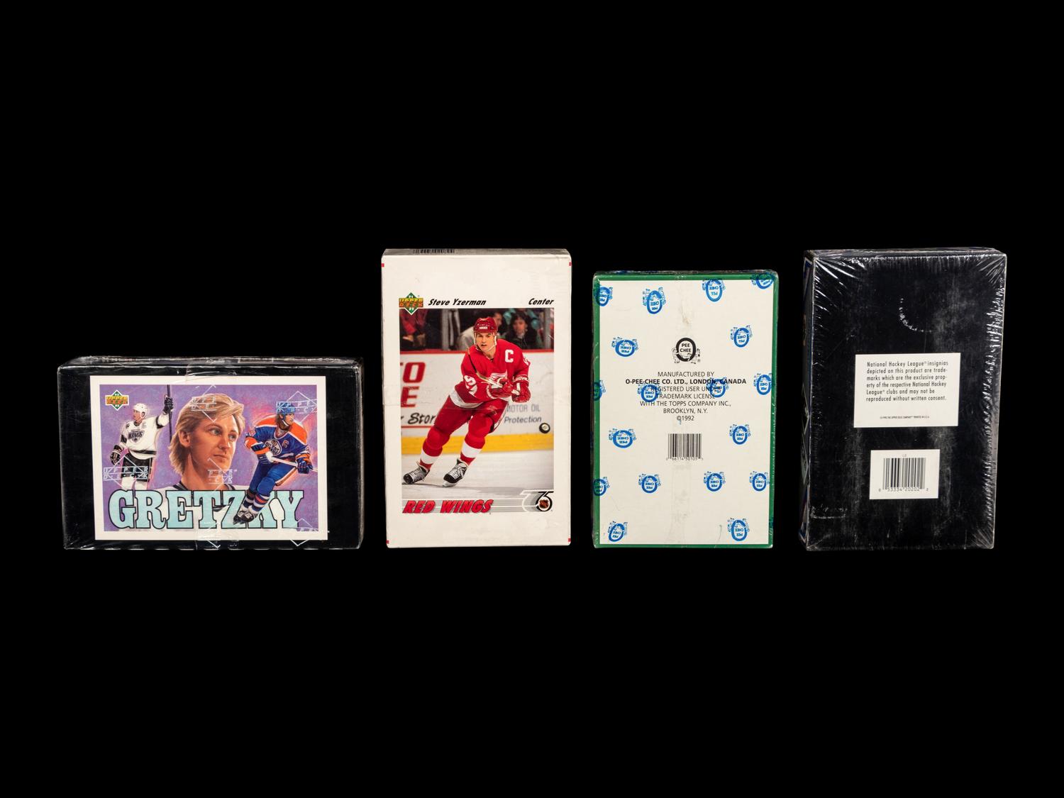 A Large Group of Unopened Assorted 1990s Hockey Cards,