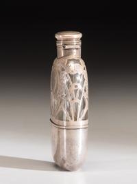 Sterling Silver Overlay Flask