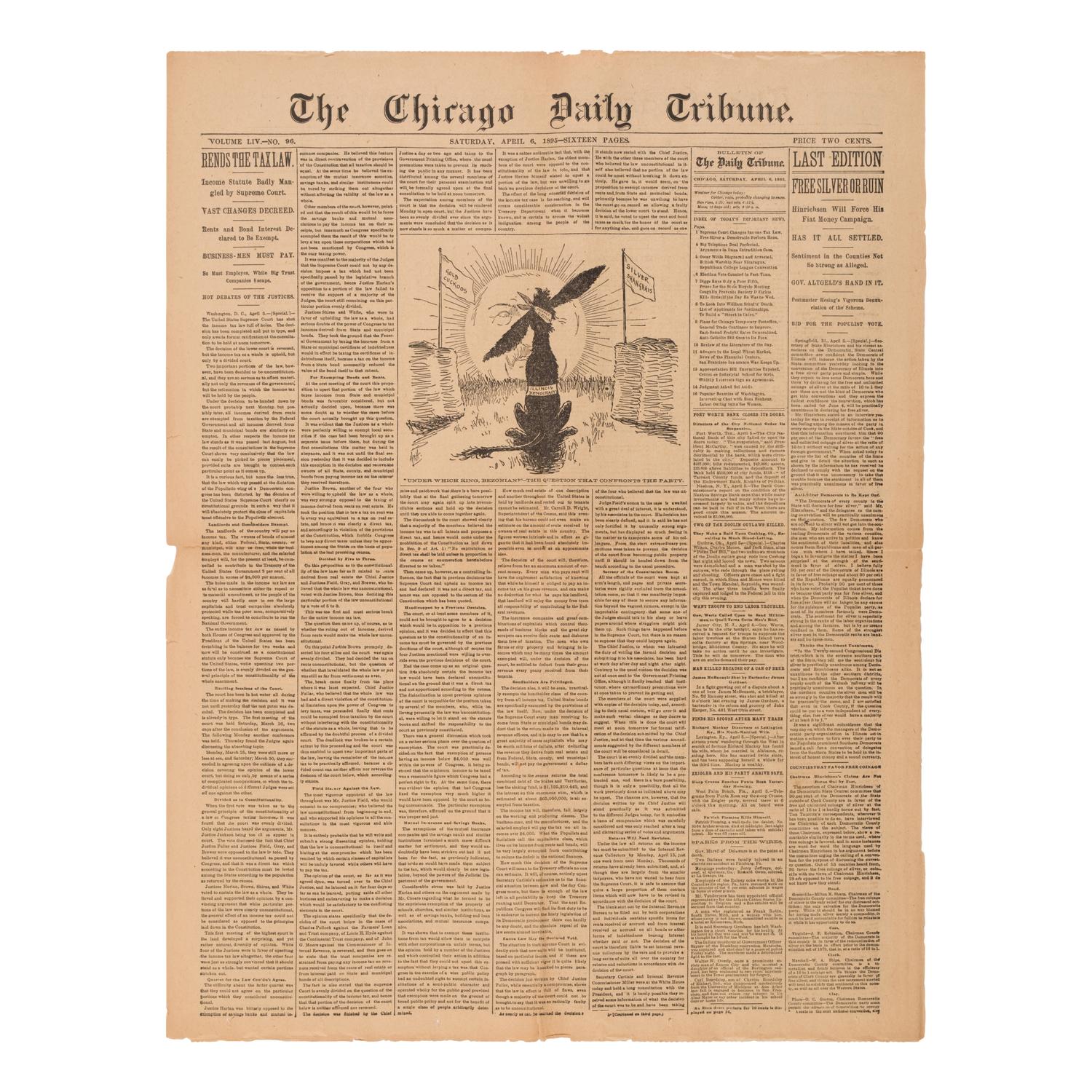 [Chicago Fire]. A large archive of letters, documents, tokens, and ephemera related to the Great Fire.