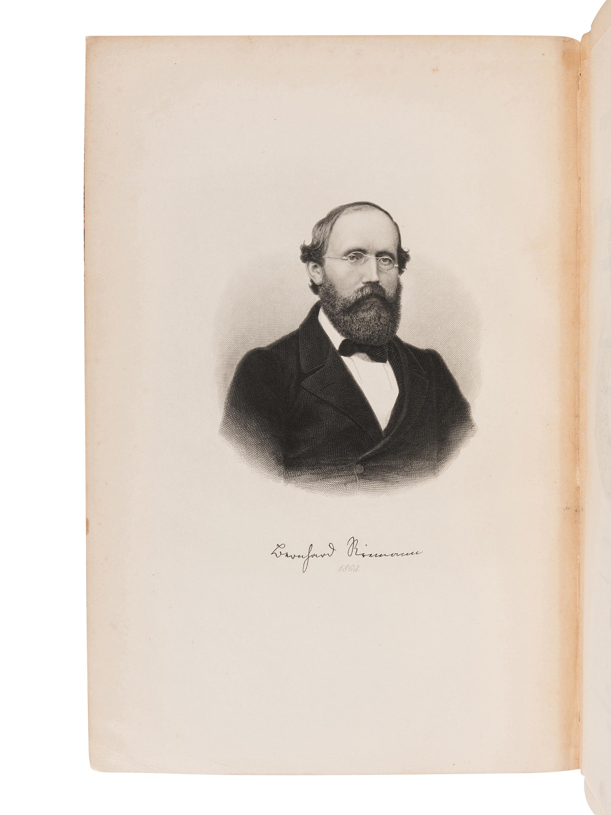 RIEMANN, Georg Friedrich Bernhard (“Bernhard Riemann”) (1826-1866). Gesammelte Mathematische Werke und Wissenschaflicher Nachlass. Herausgegeben Unter Mitwirkung von Richard Dedekind von Heinrich Weber . Heinrich WEBER (1843-1912 ), and Richard DEDEKIND (1831-1916), editors. Leipzig: B.G. Teubner, 1892.