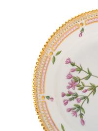 A Set of Eight Royal Copenhagen Flora Danica Porcelain Salad Plates