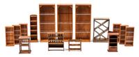 A Group of Display Cabinets Height of tallest 7 3/8 inches. — Various Makers
