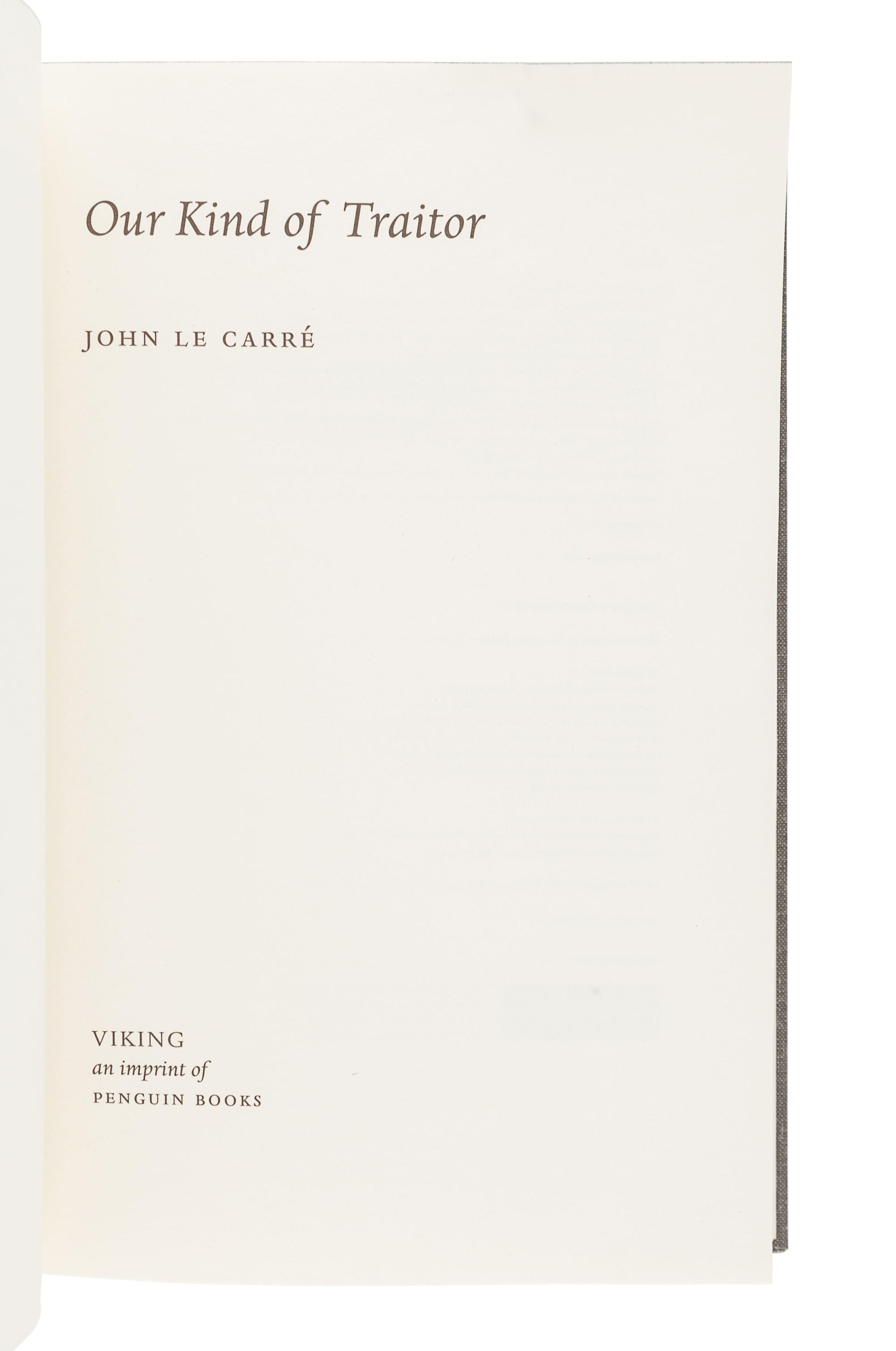 LE CARRÉ, John (1931-2020). A group of 6 works by Le Carré, comprising: