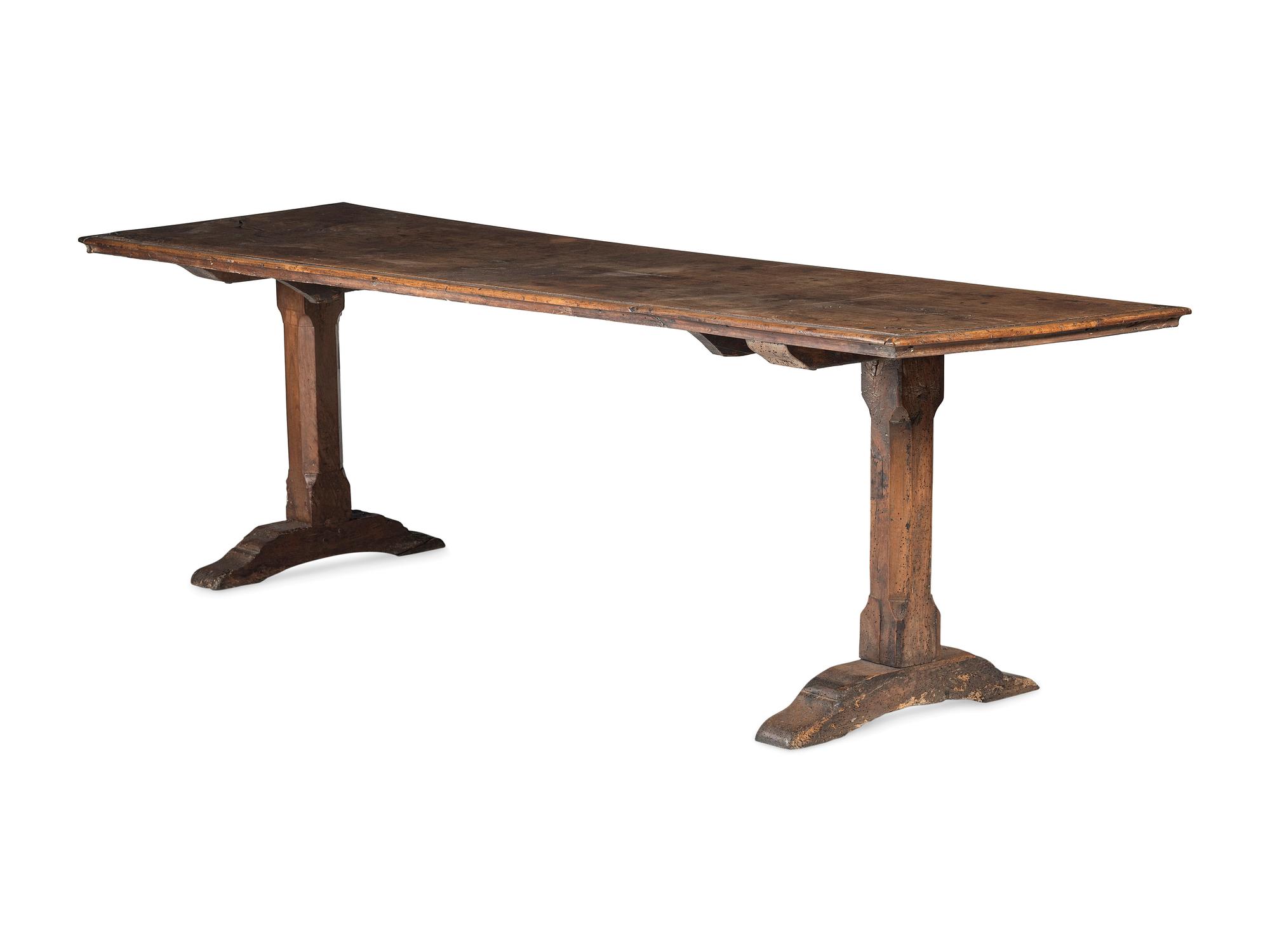An Italian Carved Walnut Refectory Table