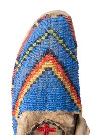 Cheyenne Beaded Hide Moccasins
