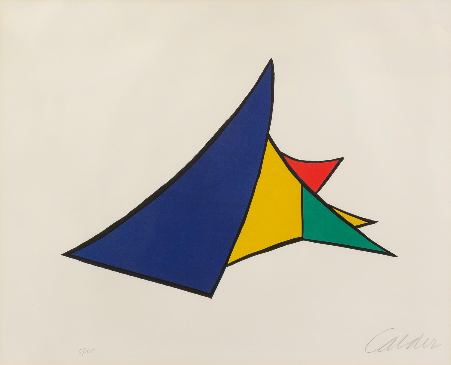 Alexander Calder, (American, 1898-1976), Le Chasse Neige, Derriere le Miroir #141, 1963