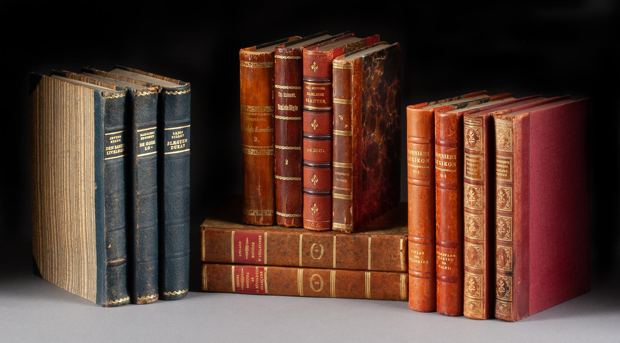 A Collection of Forty-Five Leather-Bound Books