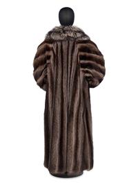 Silver-Tip Fox Fur Coat