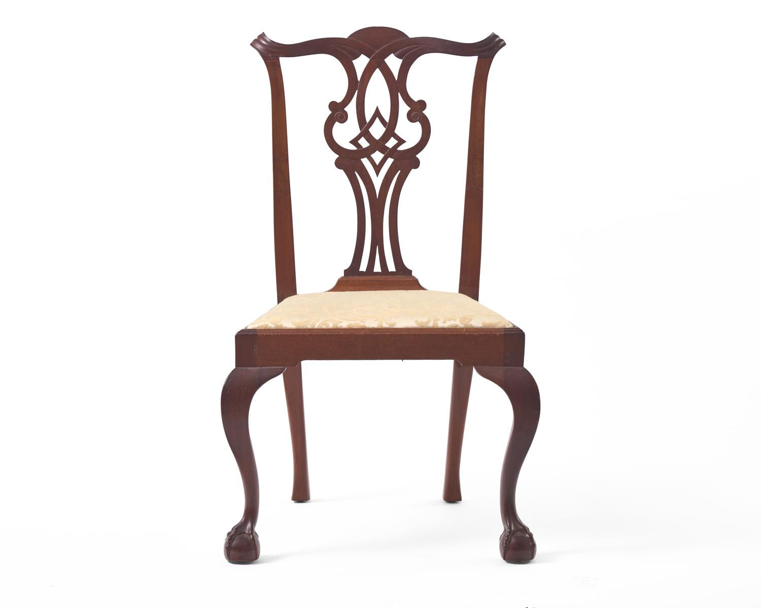 A Chippendale carved mahogany side chair, Massachusetts, circa 1770