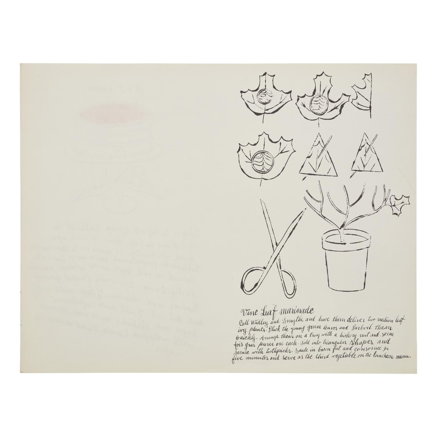 Andy Warhol (American, 1928-1987) — A + P Surprise (from Wild Raspberries ) 1959