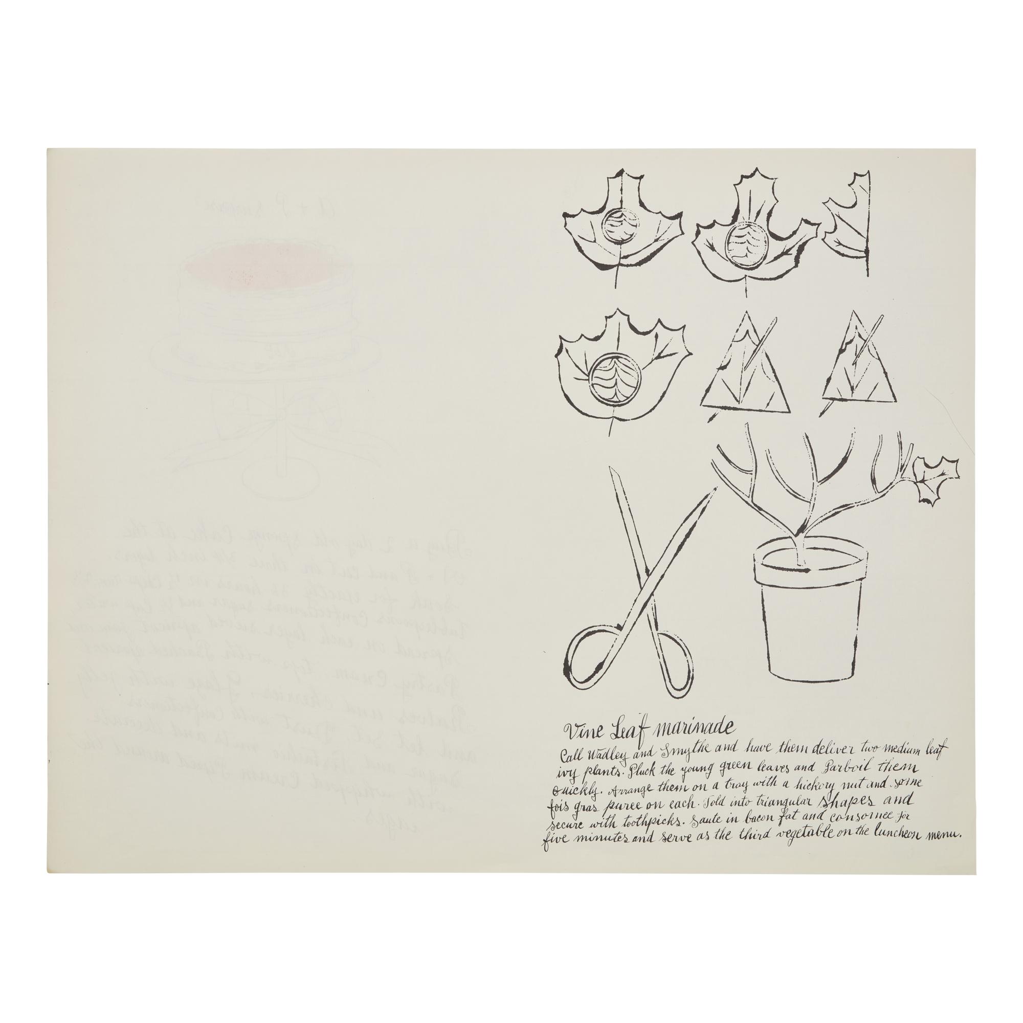 Andy Warhol (American, 1928-1987) — A + P Surprise (from Wild Raspberries ) 1959