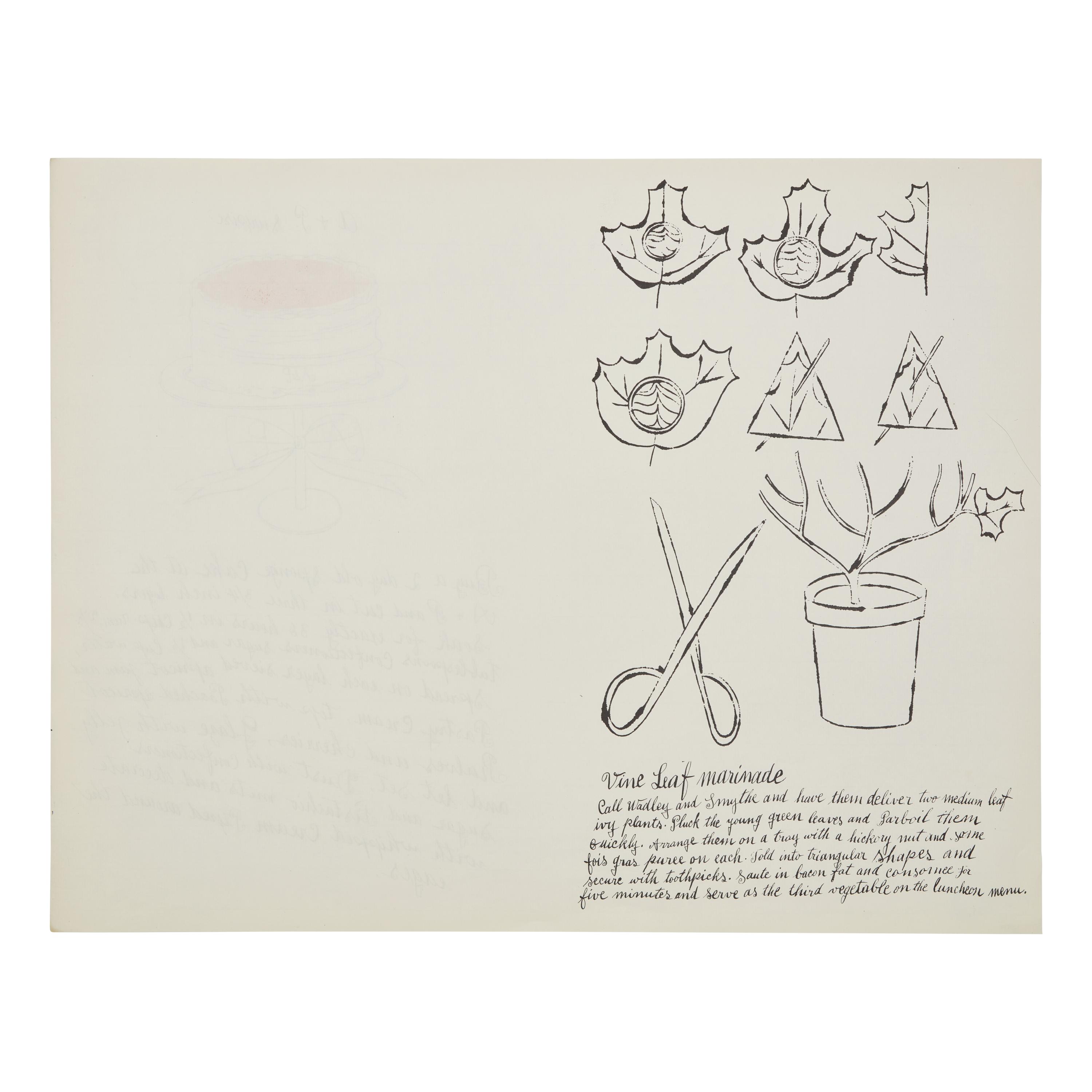 Andy Warhol (American, 1928-1987) — A + P Surprise (from Wild Raspberries ) 1959