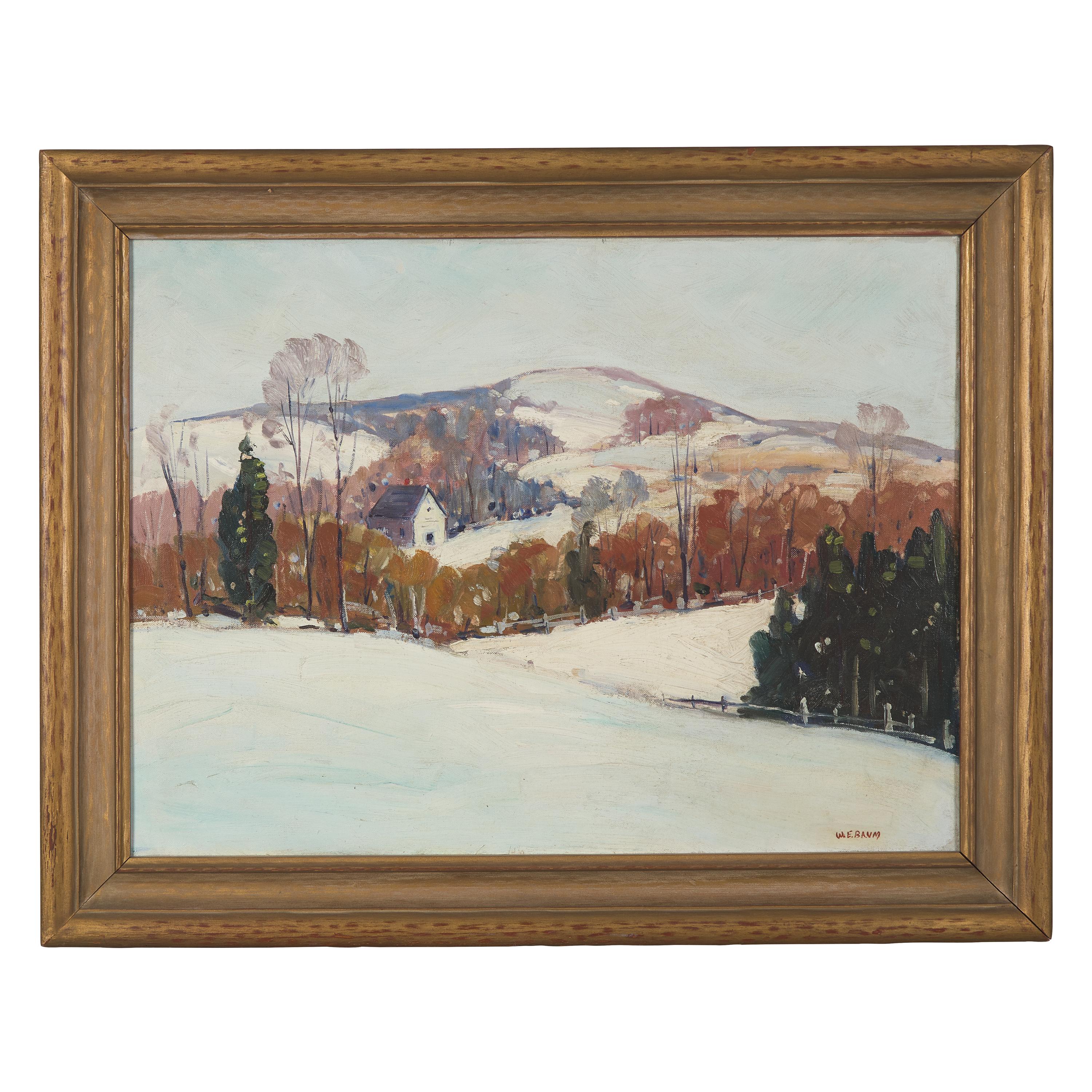 Walter Emerson Baum (American, 1884–1956) — Snow-Covered Hills