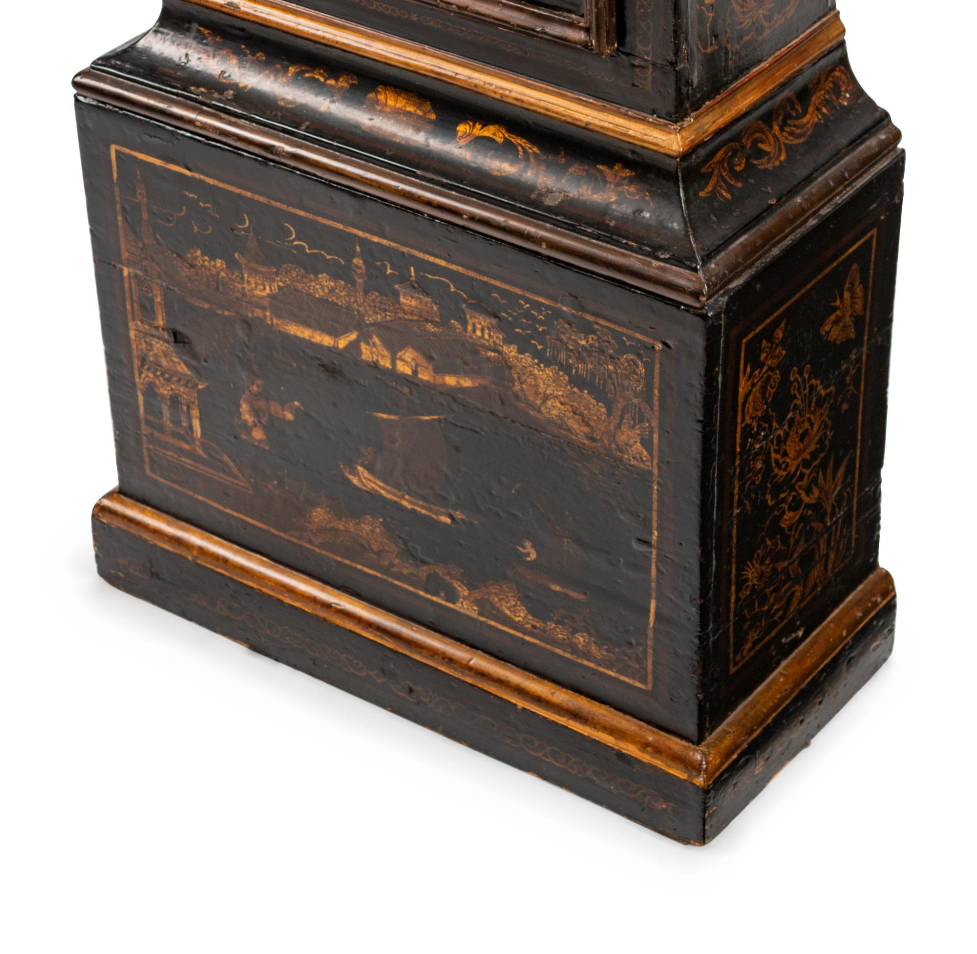 A George III Black-Japanned Longcase Clock — BENJAMIN HEELEY, DEPTFORD, 18TH CENTURY