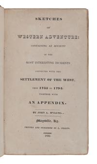 [KENTUCKY & WESTERN SETTLEMENT NARRATIVES]. A Group of 7 works, comprising: