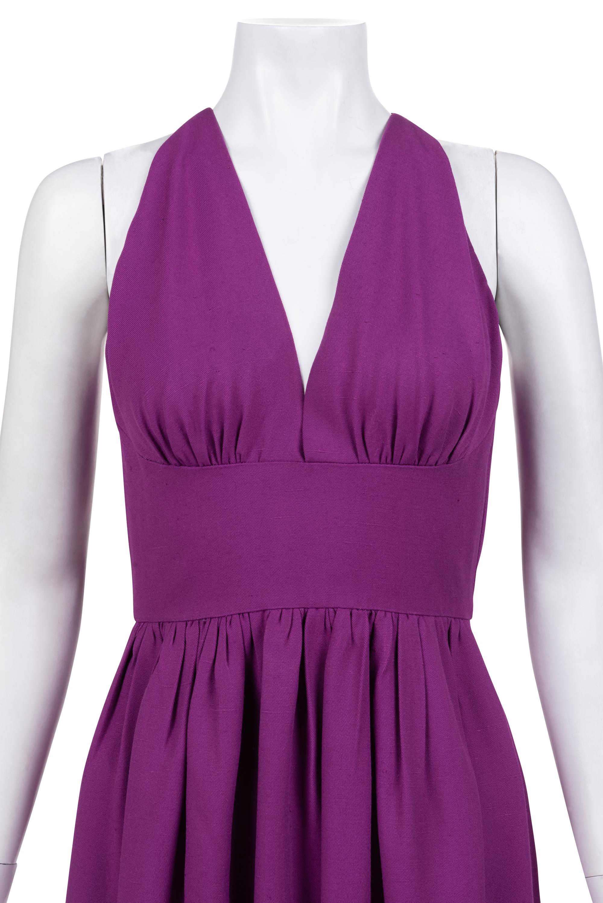 Two Designer Dresses: One Halston and One Fabrice, 1970-80s