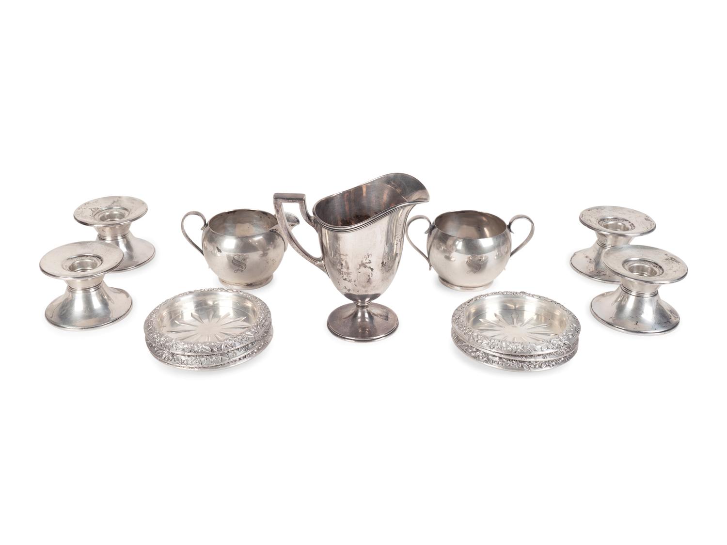 Thirteen American Silver Table Articles — VARIOUS MAKERS, 20TH CENTURY