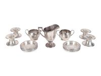 Thirteen American Silver Table Articles — VARIOUS MAKERS, 20TH CENTURY