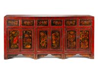 A Chinese Painted Sideboard