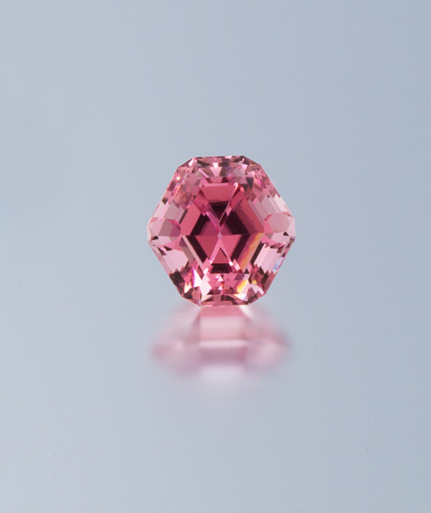 An 8.02 Carat Hexagonal Step Pink Tourmaline,