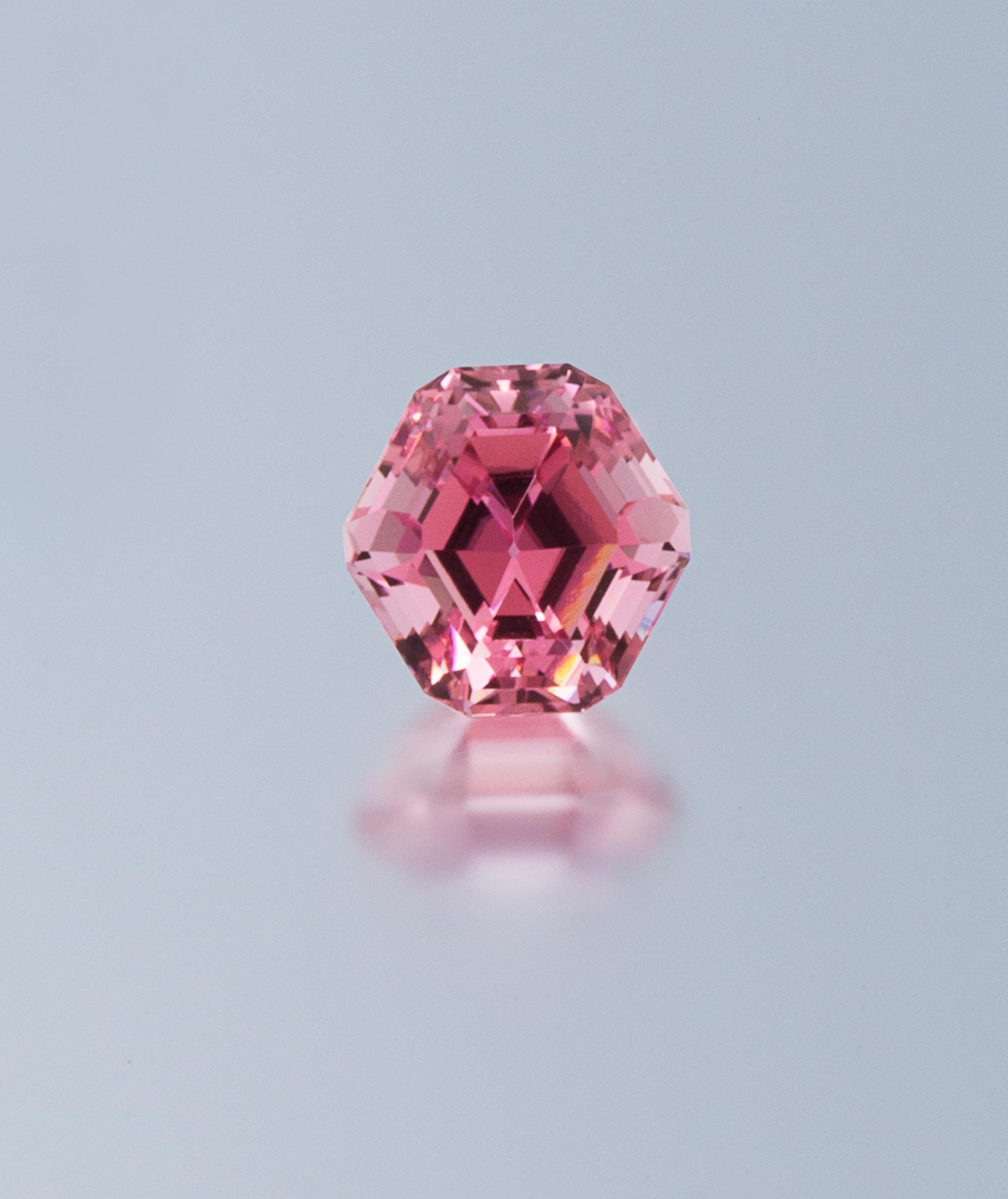 An 8.02 Carat Hexagonal Step Pink Tourmaline,