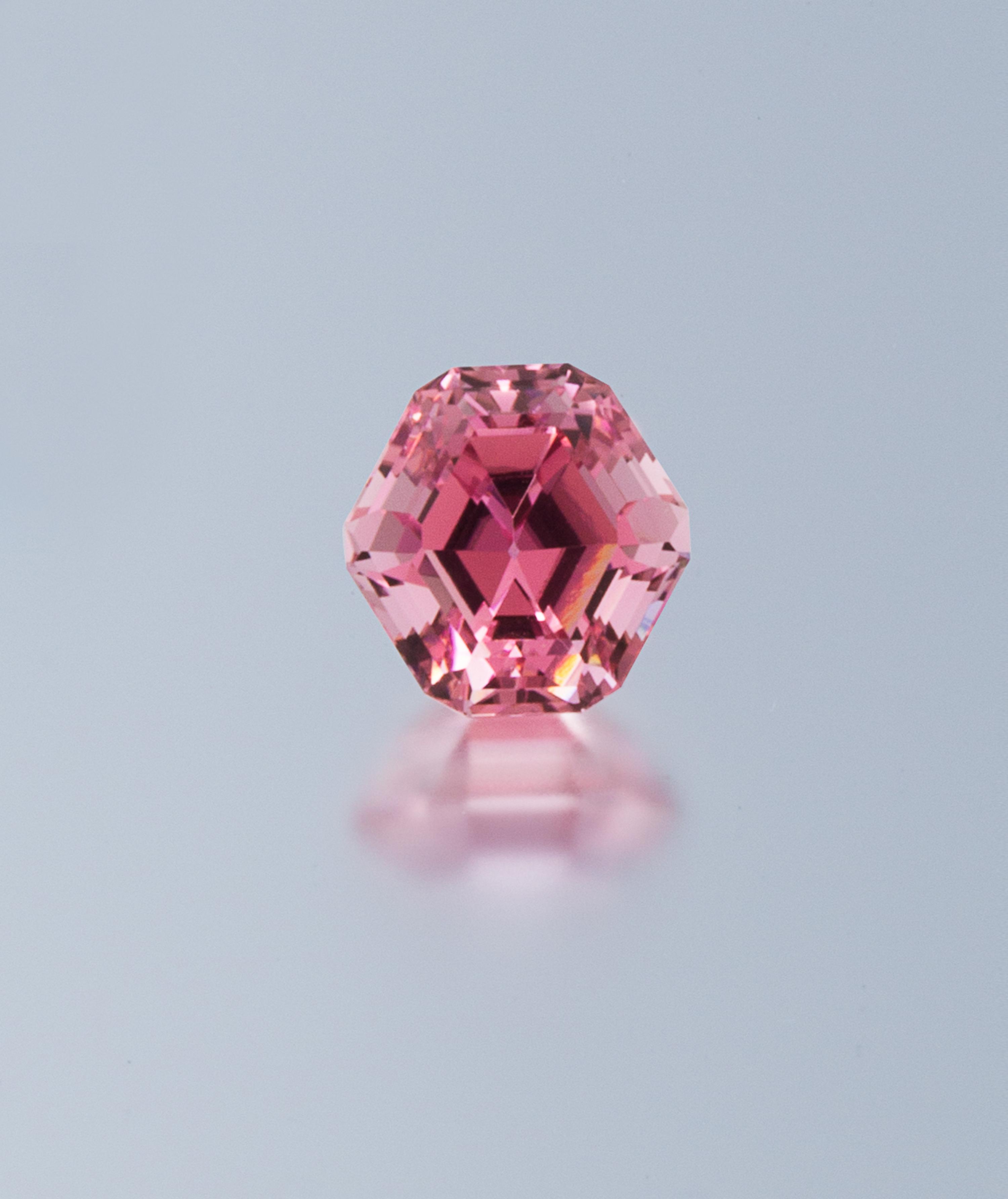 An 8.02 Carat Hexagonal Step Pink Tourmaline,