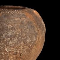 An Etruscan Terracotta Impressed Storage Vessel