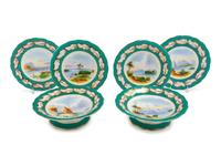 An English Porcelain Dessert Service