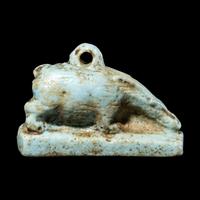 An Egyptian Faience Sow