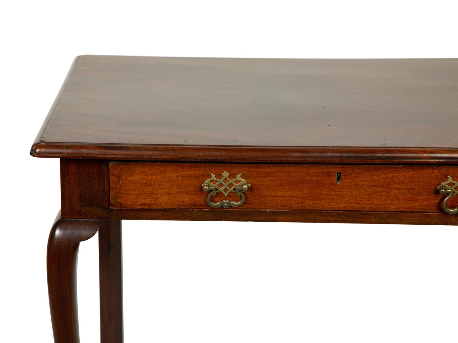 A Queen Anne Style Mahogany Writing Table