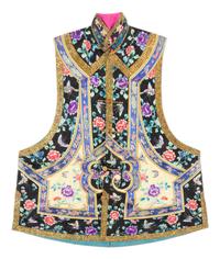 A Lady's Embroidered Silk Vest
