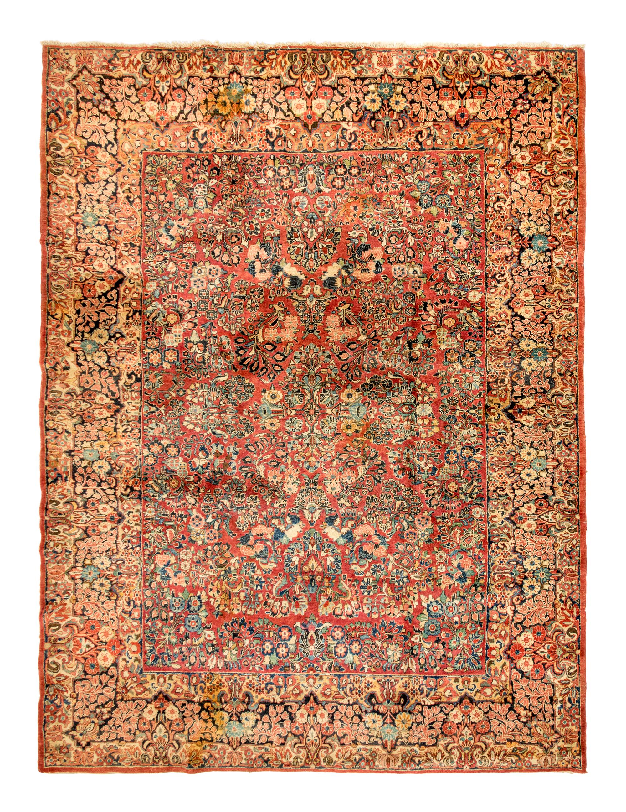 A Sarouk Wool Rug