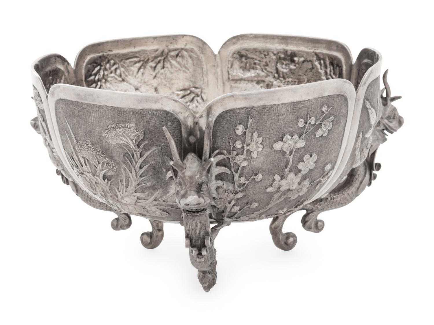 A Chinese Export Silver Bowl