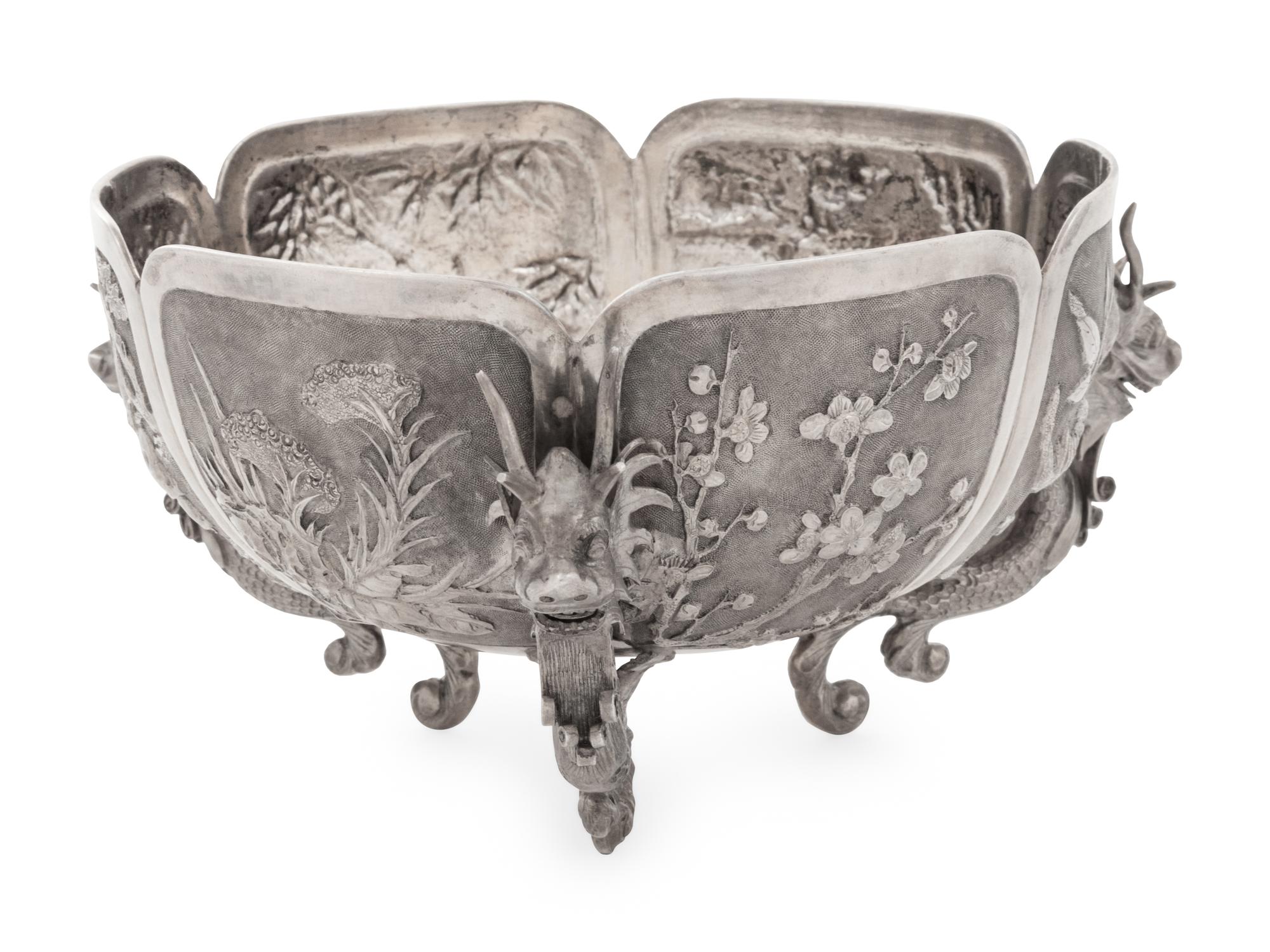 A Chinese Export Silver Bowl