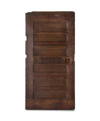 A Gothic Style Linenfold-Carved Oak Door