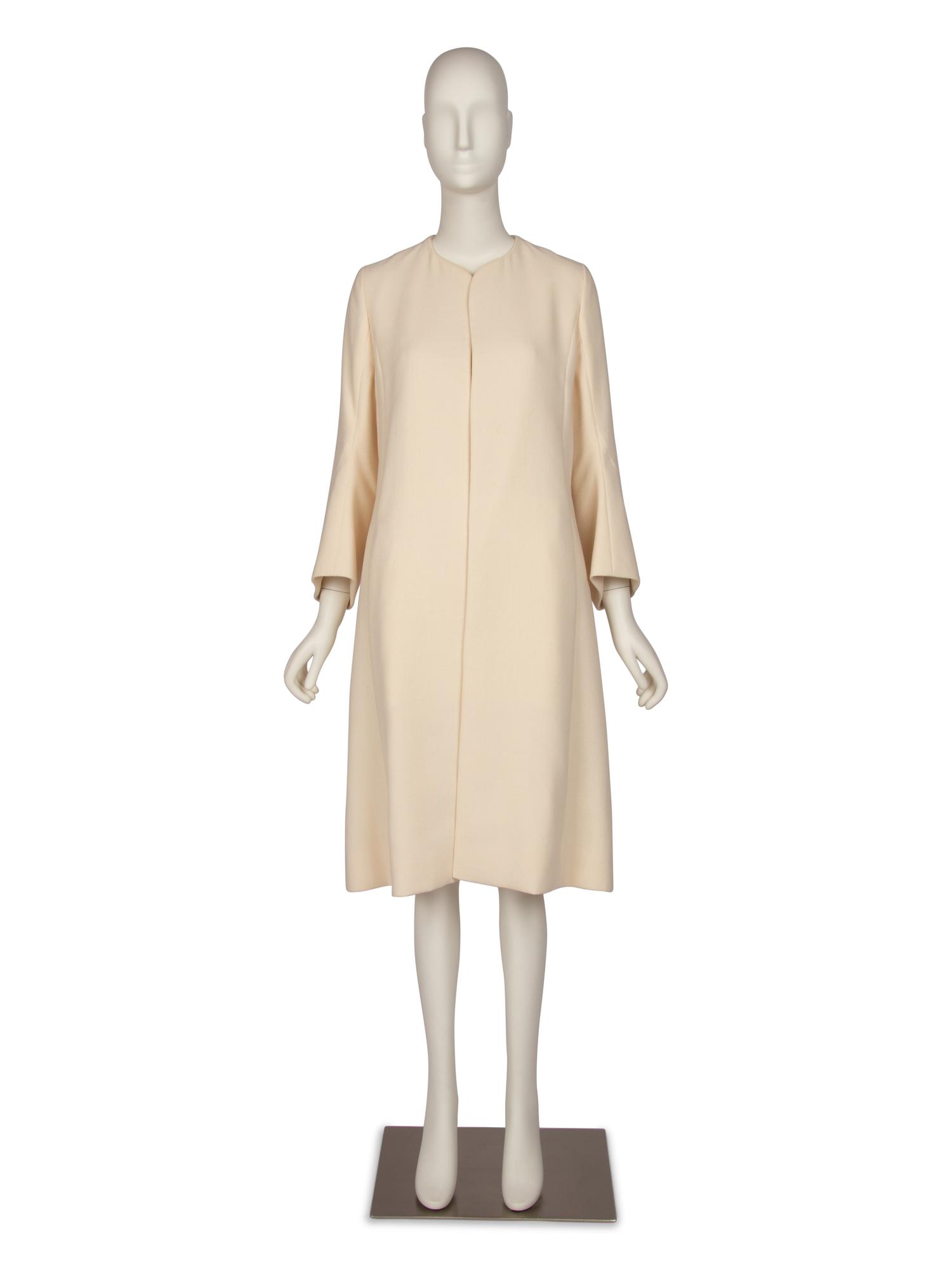 Christian Dior Haute Couture Cream Wool Coat, Autumn/Winter 2014