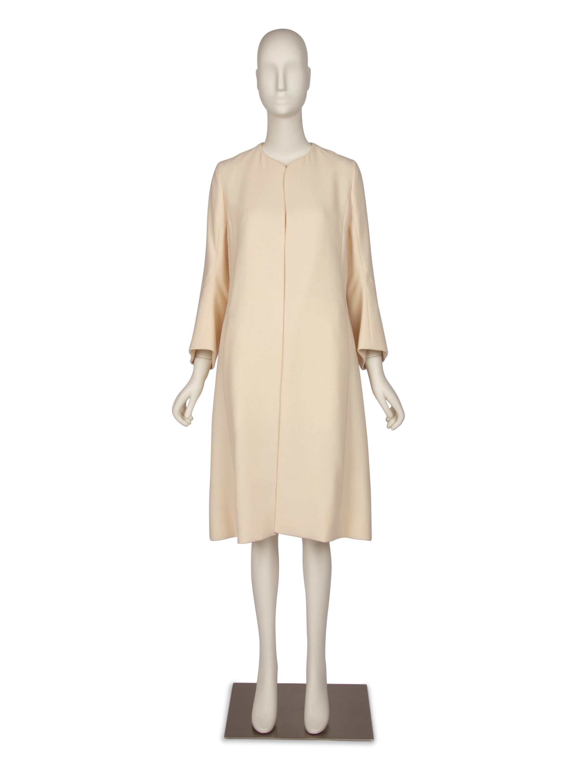 Christian Dior Haute Couture Cream Wool Coat, Autumn/Winter 2014