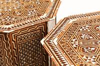 A Pair of Moorish Style Marquetry Tables