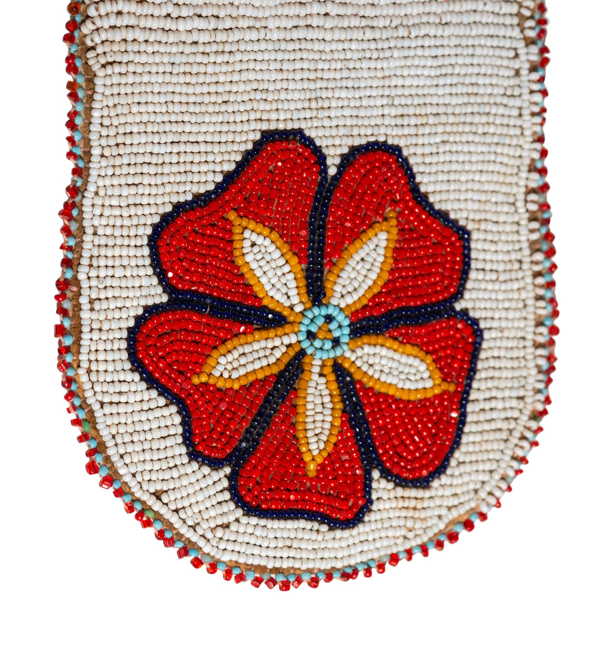 Plateau Beaded Hide Pouch