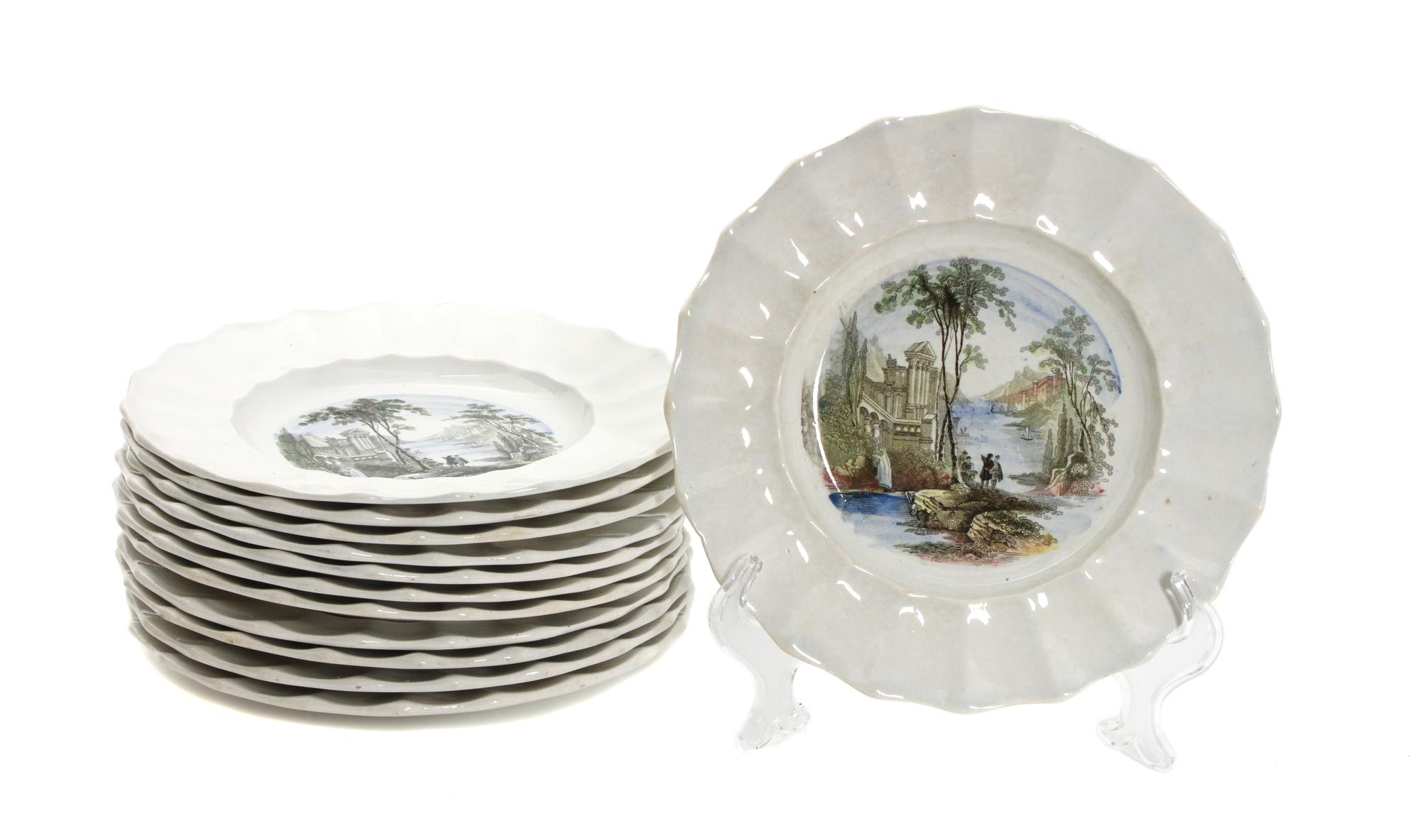 A Set of 12 Wedgwood Plates Diameter 8 7/8 inches