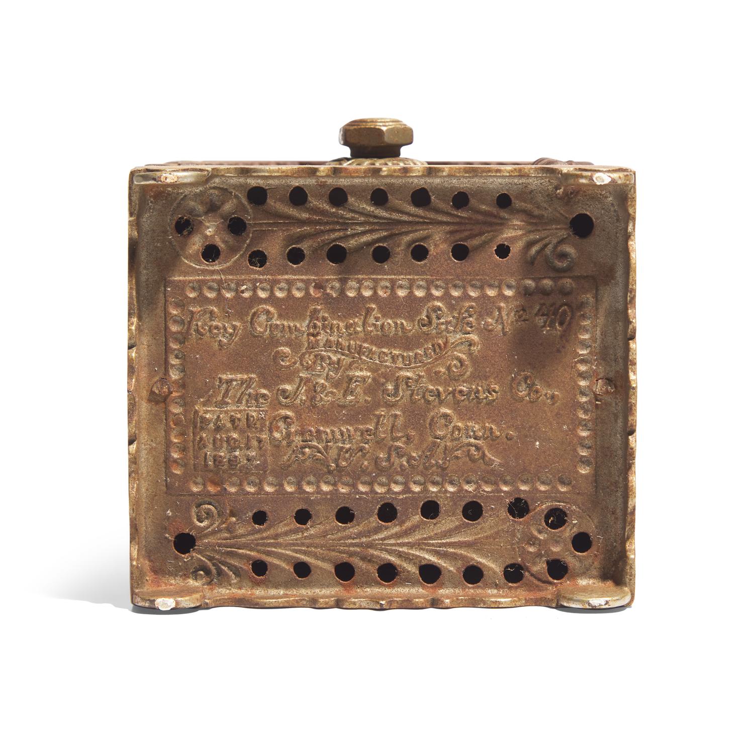 A Group of Five Safe-Form Cast-Iron Banks