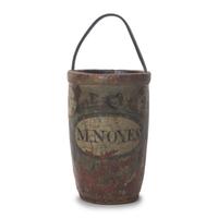 A Painted Leather Fire Bucket