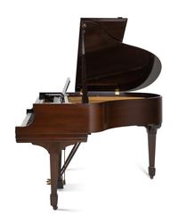 A Steinway and Sons Mahogany Baby Grand Piano