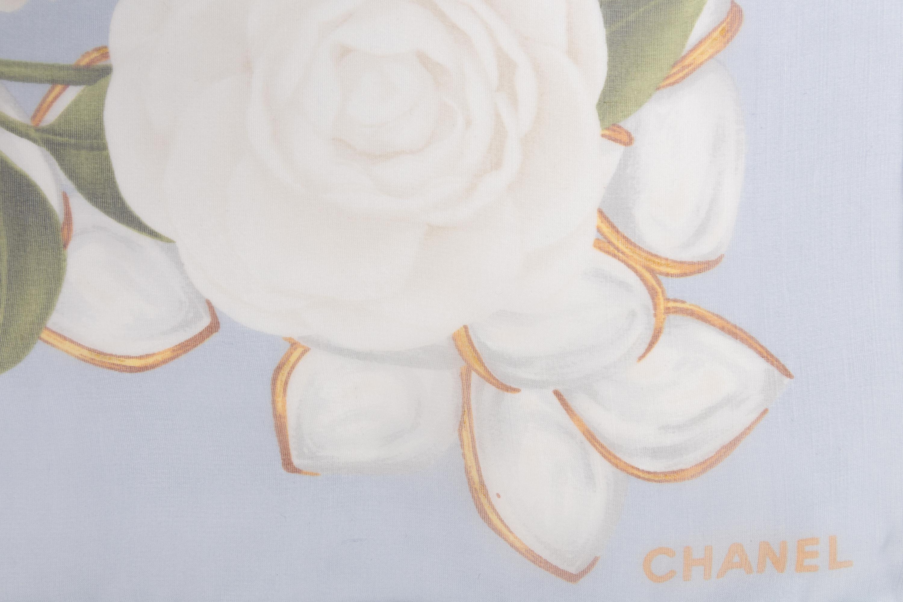 Three Chanel Silk Scarves
